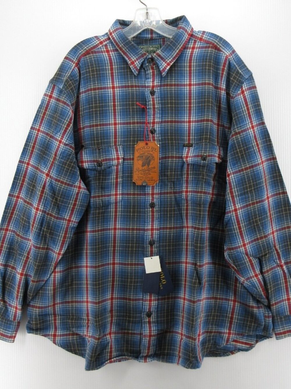 Polo Country Ralph Lauren Shirt 2XB Big Flannel Plaid Heritage Outdoor*
